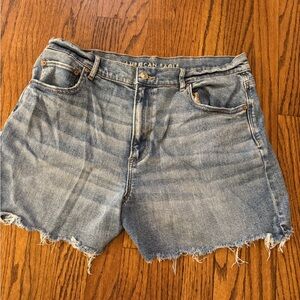 American Eagle Outfitters Blue Jean Shorts High-Waisted Casual